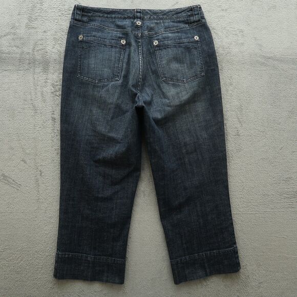 Chico's Platinum Jeans Women's Size 1.5 US-10 High-Rise Garret Crop 22.5" Inseam - Picture 12 of 16